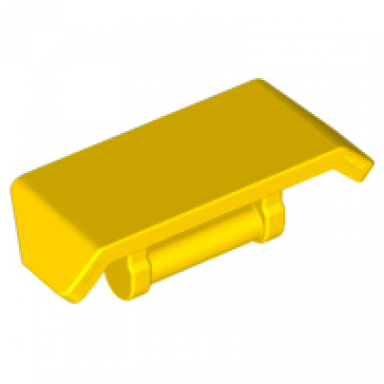 yellow vehicle spoiler with bar handle