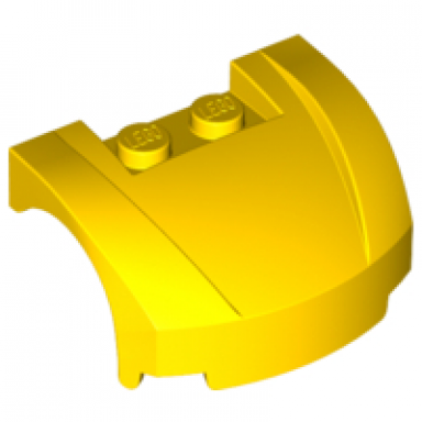 yellow vehicle mudguard 3 x 4 x 1 2 3 curved front