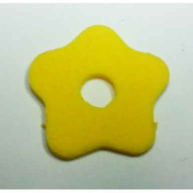 yellow foam scala flower small 3 x 3 with hole type 1