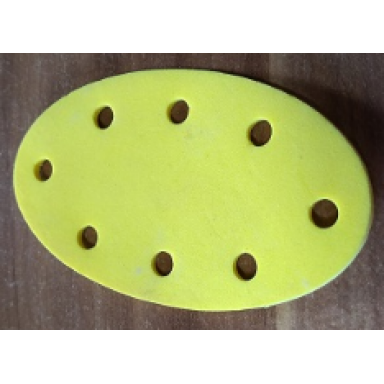 yellow foam scala floor mat with 8 holes