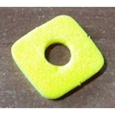yellow foam scala cheese for sandwich with hole