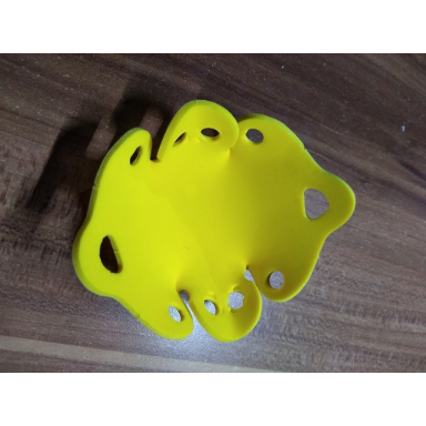 yellow foam scala basket 13 x 11 with 10 holes 3152