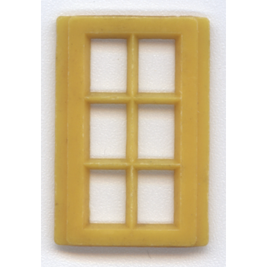 yellow window 6 pane for slotted bricks