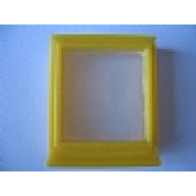 yellow window 1 x 3 x 3 with glass for slotted bricks