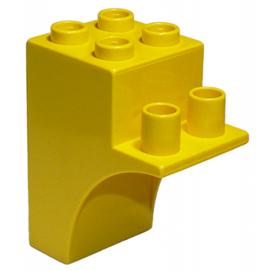yellow duplo brick 2 x 3 x 3 arch