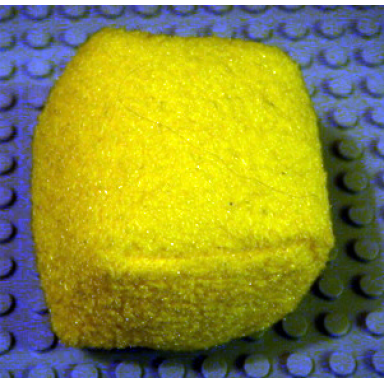 yellow duplo cloth hay bale