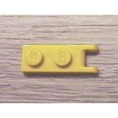 yellow hinge plate 1 x 2 with double finger on end