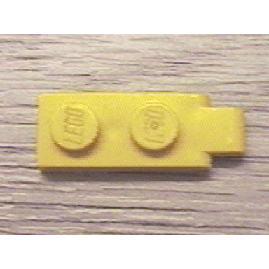 yellow hinge plate 1 x 2 with single finger on end