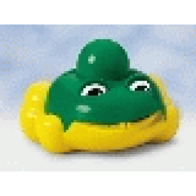 yellow primo animal squirt frog with green top