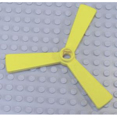 yellow duplo propeller rotor 3 blade 5 diameter tapered