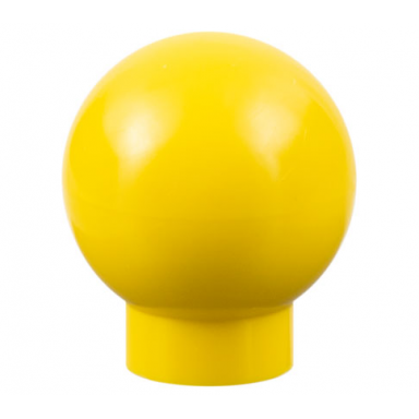 yellow brick round 1 x 1 with ball finial