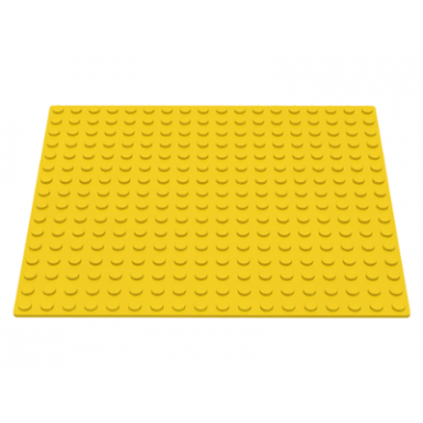 yellow baseplate 16 x 18