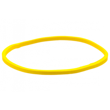yellow rubber band large square cross section