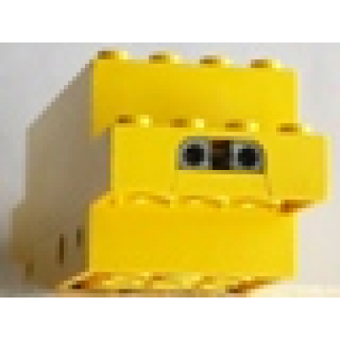 yellow electric motor 4.5v type d 12 x 4 x 3 1 3 with open contacts train
