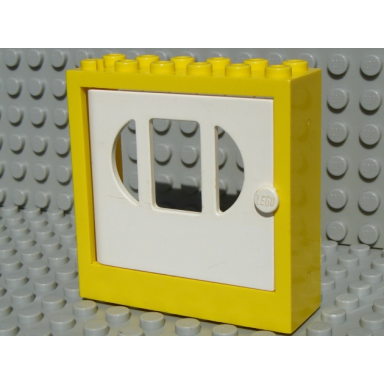 fabuland door frame 2 x 6 x 5 with white door x610 fabak3