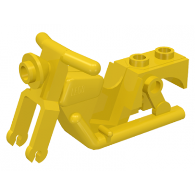 yellow motorcycle town body