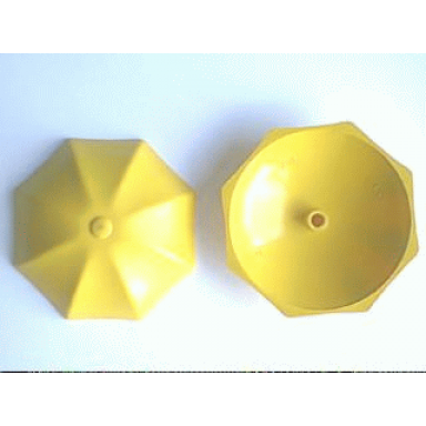 yellow fabuland umbrella top with no bottom flaps 6 x 6 without top stud