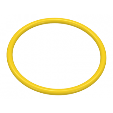 yellow rubber belt large round cross section - approx 3 1 4 x 3 1 4