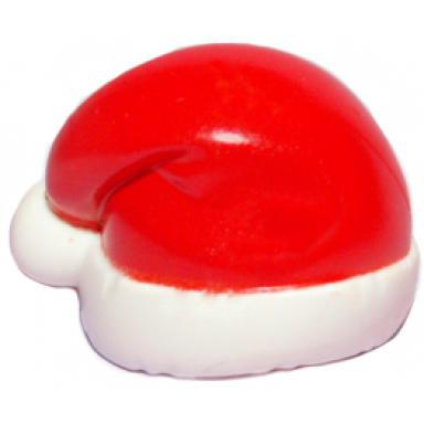 minifigure headgear cap santa with printed red top pattern