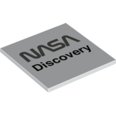 tile 6 x 6 with bottom tubes with nasa and discovery pattern