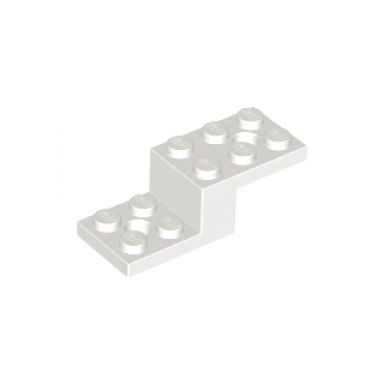 white bracket 5 x 2 x 1 1 3 with 2 holes and bottom tube