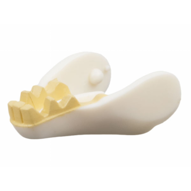 white warg jaw lower with tan teeth pattern