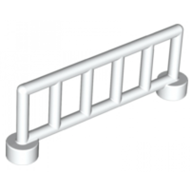 white duplo fence 1 x 6 x 1 1 2 railing with 6 posts