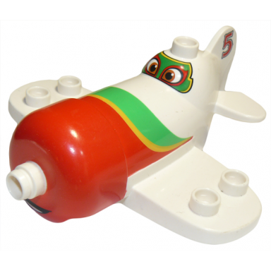 white duplo airplane disneys planes el chupacabra pattern