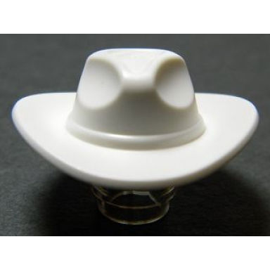 white minifigure headgear hat very wide brim outback style fedora