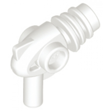 white minifigure weapon space ray gun - rounded heat diffusers
