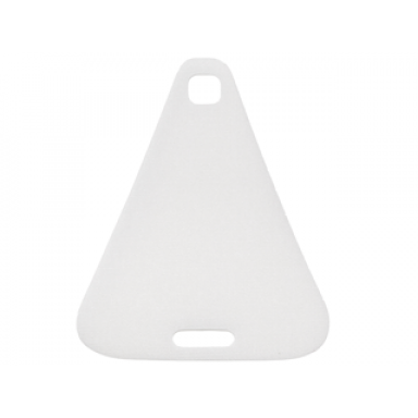 white cloth sail triangular with top and bottom holes