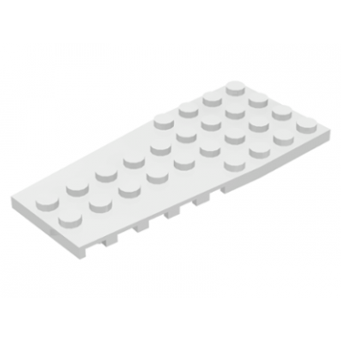white wedge plate 4 x 9 with stud notches