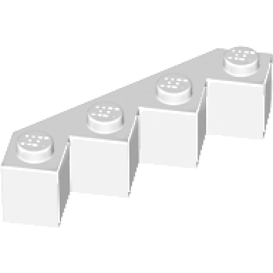 white brick modified facet 4 x 4