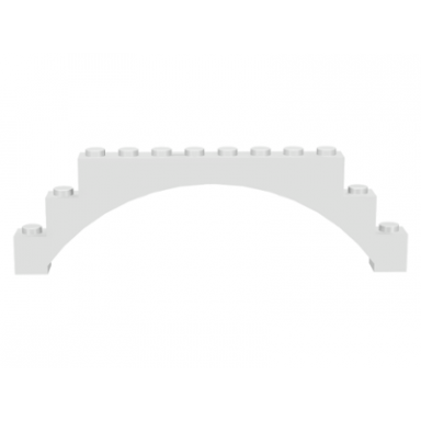 white arch 1 x 12 x 3 raised arch with 1 cross support
