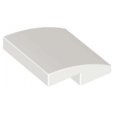 white slope curved 2 x 2 x 2 3