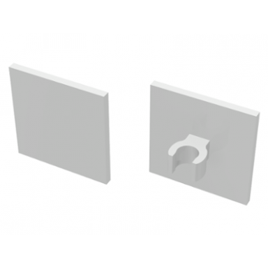 white road sign 2 x 2 square with open o clip
