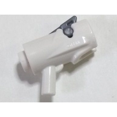 white minifigure weapon gun mini blaster shooter with dark bluish gray trigger 15391 15392