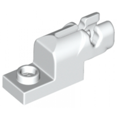white projectile launcher 1 x 2 mini blaster shooter