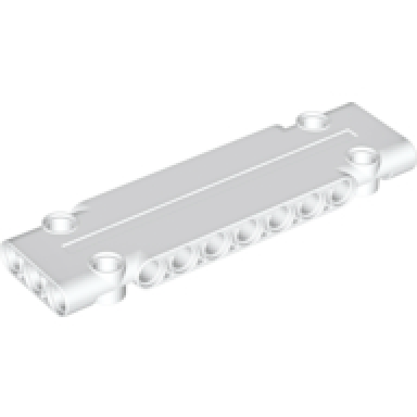 white technic panel plate 3 x 11 x 1