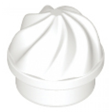 white plate round 1 x 1 with vertical swirl twist