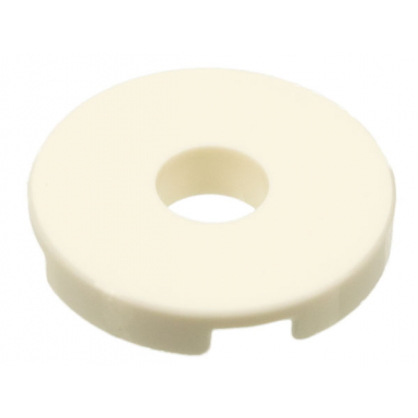 white tile round 2 x 2 with hole