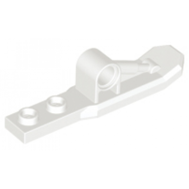 white helicopter landing ski 1 x 6 with pin hole 15625