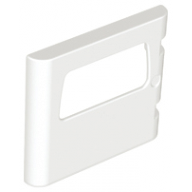duplo door window pane 1 x 4 x 3 with one pane and rounded sides