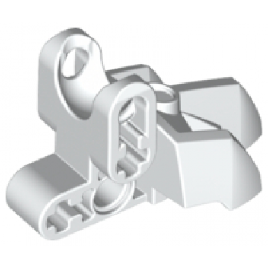 white hero factory foot with three short claws and ball joint socket