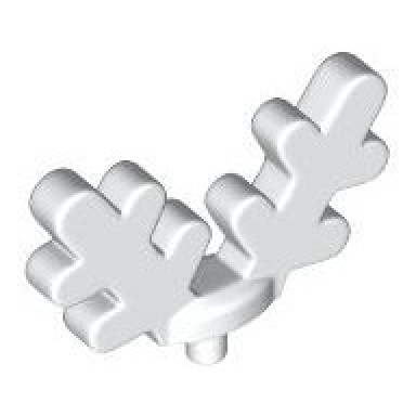 white minifigure antlers with small pin