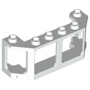 white window 2 x 6 x 2 train front boat