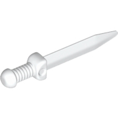 white minifigure weapon sword roman gladius with thick crossguard