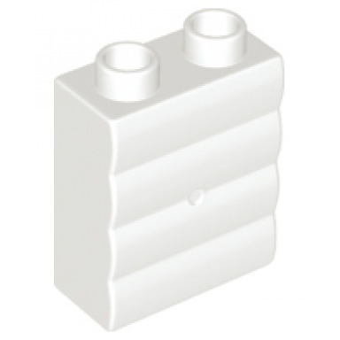 duplo brick 1 x 2 x 2 with log profile