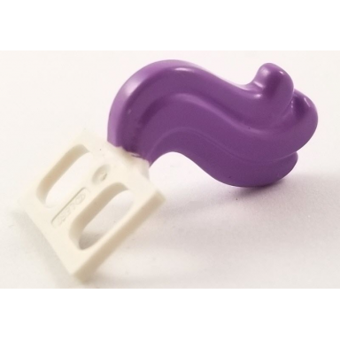 white minifigure costume tail horse with medium lavender ends pattern