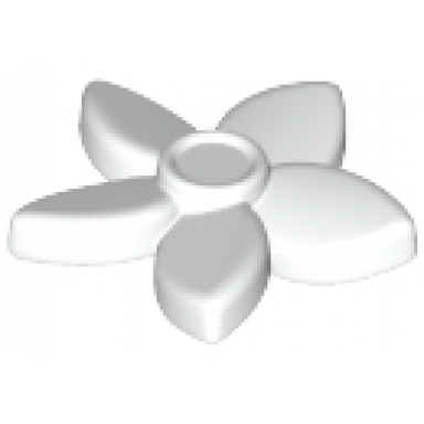 white friends accessories hair decoration flower with pointed petals and small pin